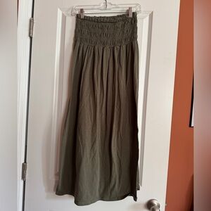 Universal Thread Khaki green smocked maxi skirt